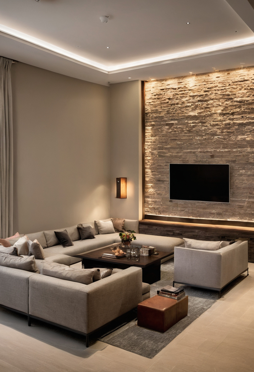 A buildable UAE room brief starts with measured geometry shown in a luxury residential interior