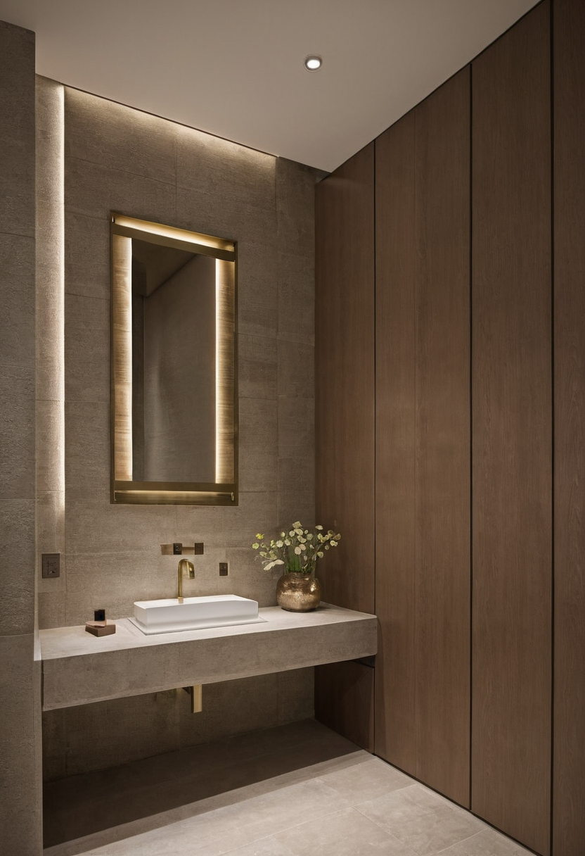 Approved setting-out dimensions must be measured from fixed project datums shown in a luxury residential interior